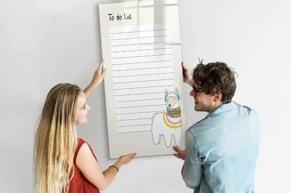 Magnetická popisovací tabule kniha přání