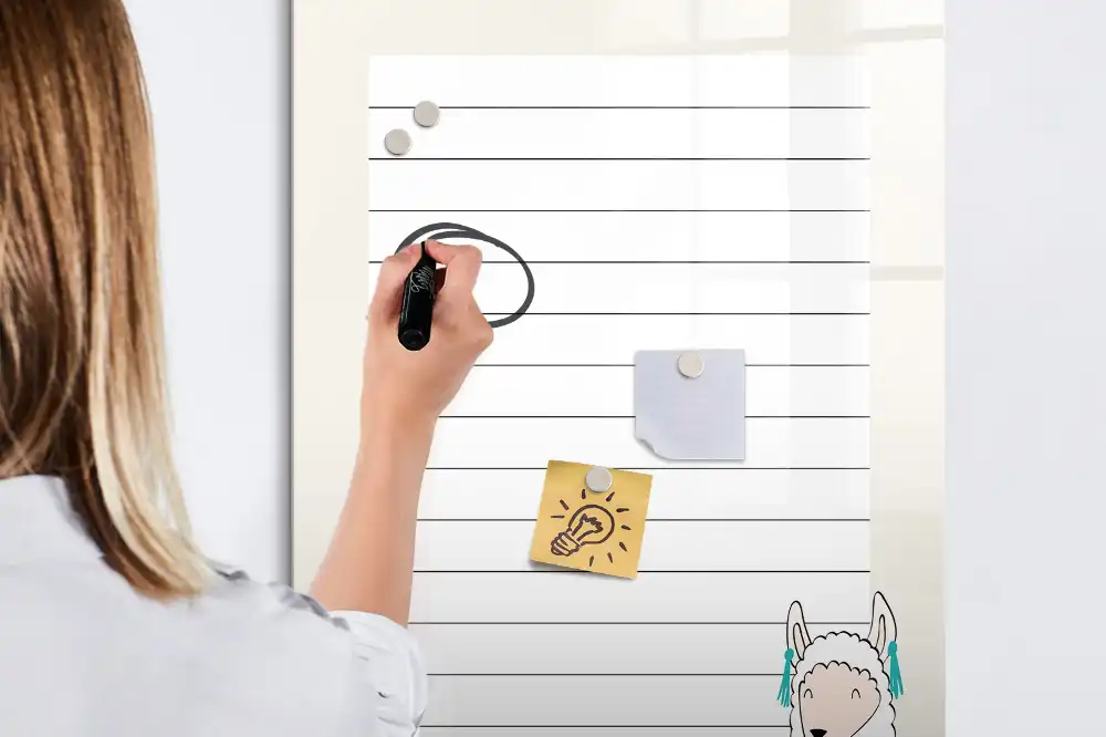 Magnetická popisovací tabule kniha přání