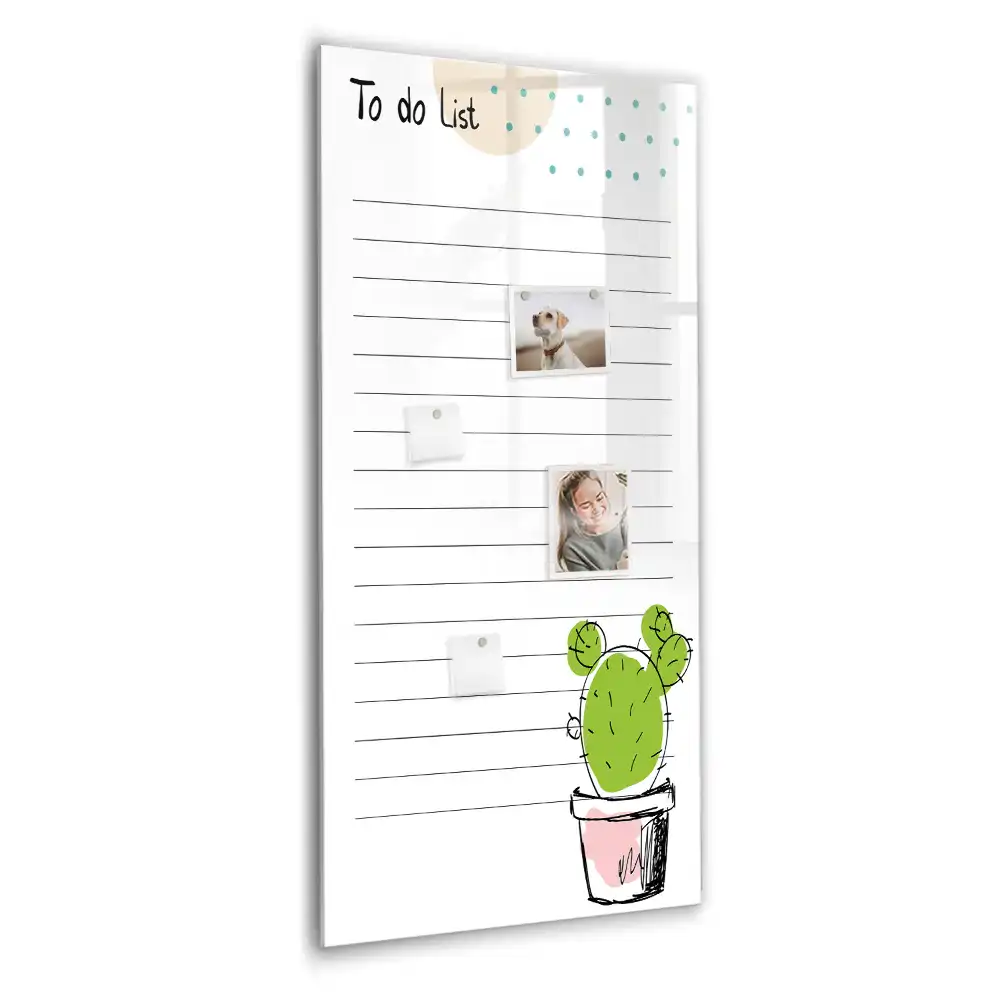 Magnetická tabule na kreslení a seznam úkolů
