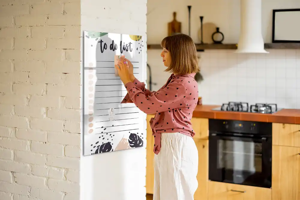 Magnetická popisovací tabule organizátor úkolů