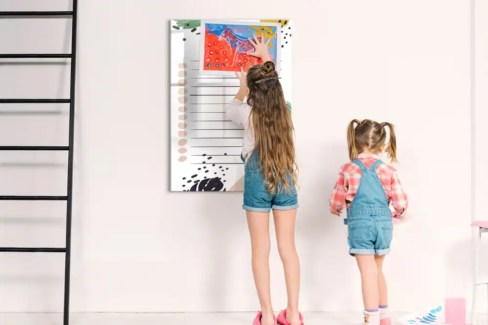 Magnetická popisovací tabule organizátor úkolů