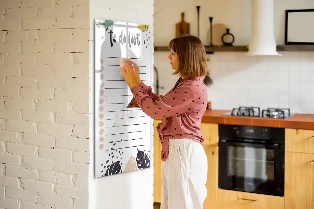 Magnetická popisovací tabule organizátor úkolů