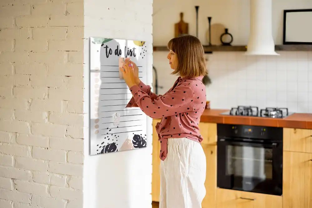 Magnetická popisovací tabule organizátor úkolů
