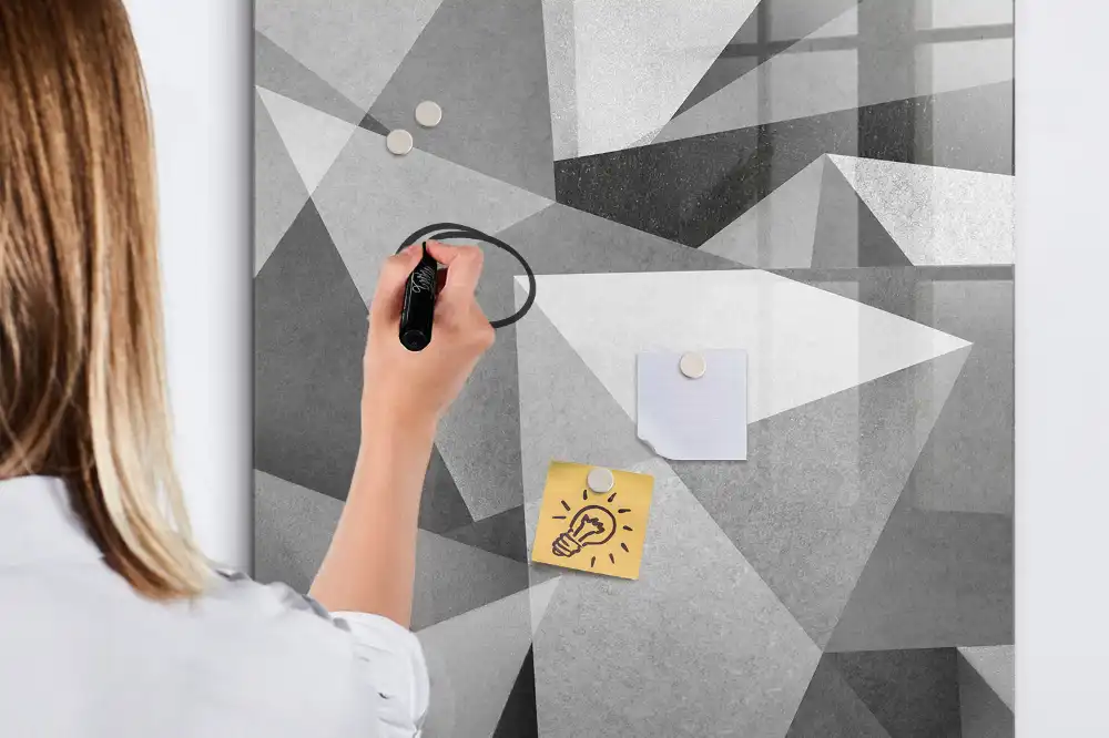 Magnetická kreslicí tabulka geometrická kompozice