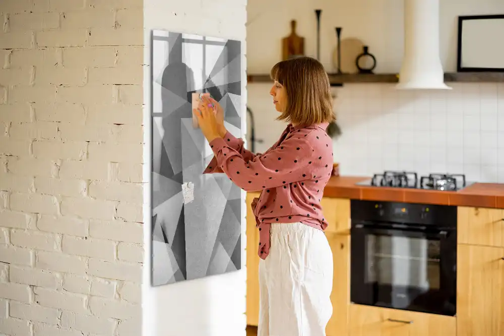 Magnetická kreslicí tabulka geometrická kompozice