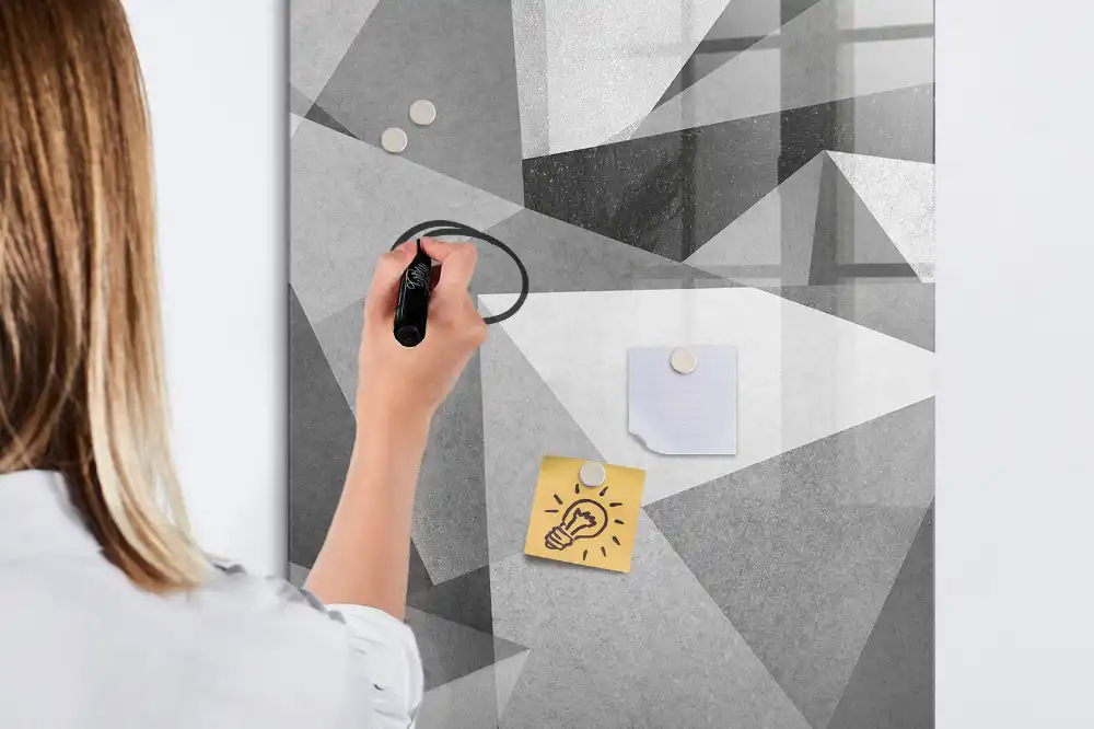 Magnetická kreslicí tabulka geometrická kompozice