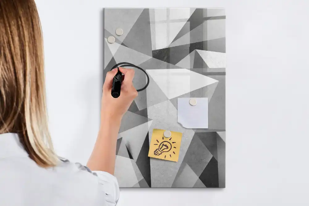 Magnetická kreslicí tabulka geometrická kompozice