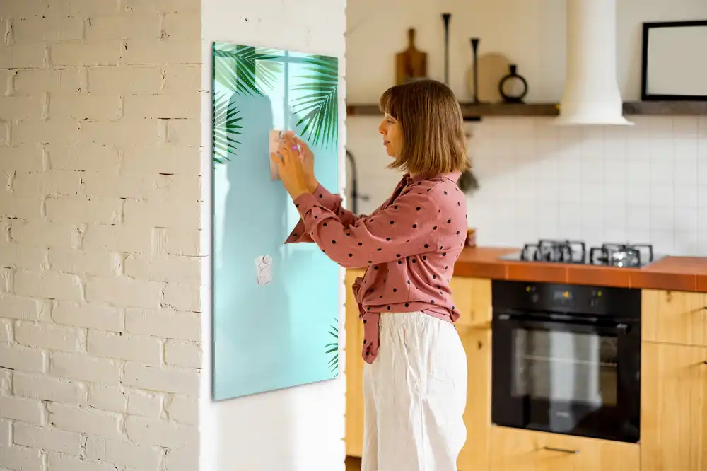 Magnetická kreslící tabule s motivem palmových listů