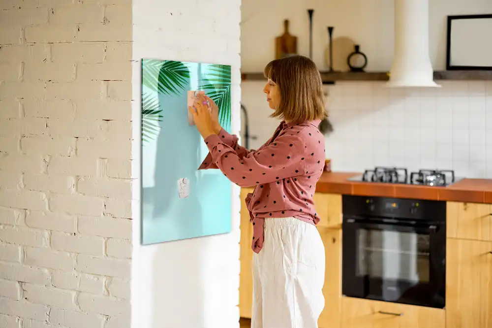 Magnetická kreslící tabule s motivem palmových listů