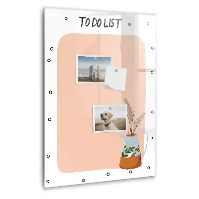 Magnetická tabule na kreslení a plánování úkolů