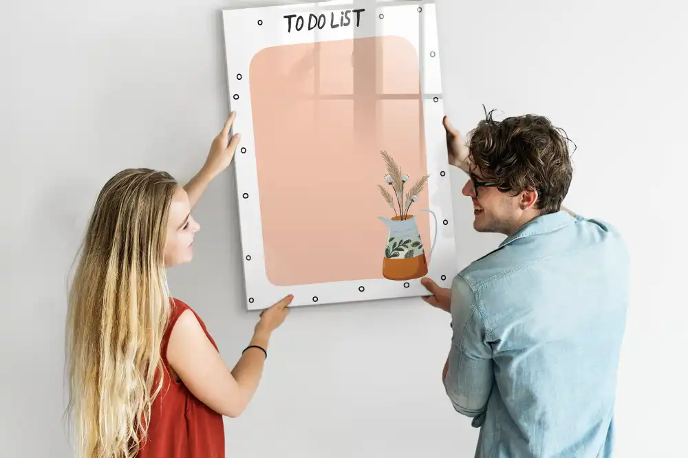 Magnetická tabule na kreslení a plánování úkolů