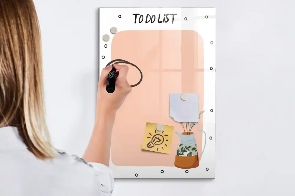 Magnetická tabule na kreslení a plánování úkolů