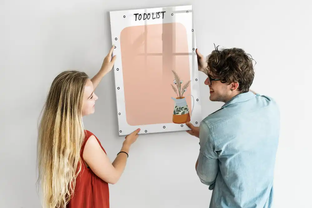 Magnetická tabule na kreslení a plánování úkolů