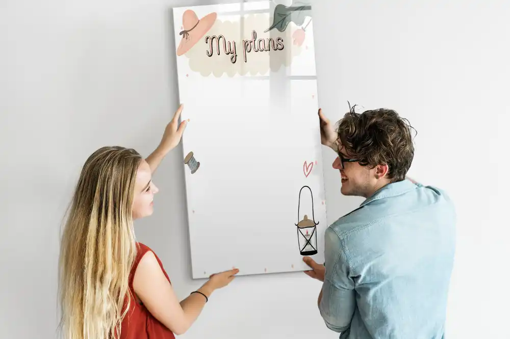 Magnetická psací tabule Mé úmysly