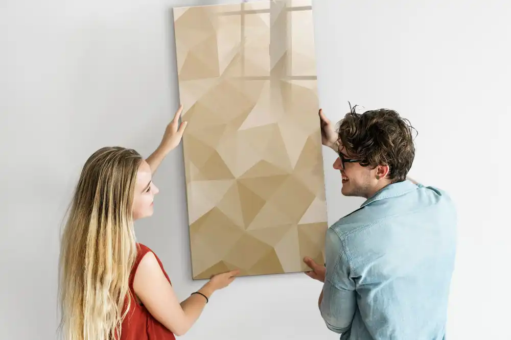Magnetická kreslicí tabulka s motivem geometrické pyramidy