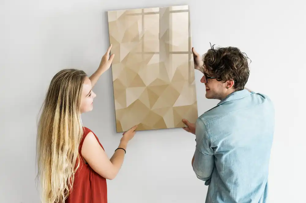 Magnetická kreslicí tabulka s motivem geometrické pyramidy