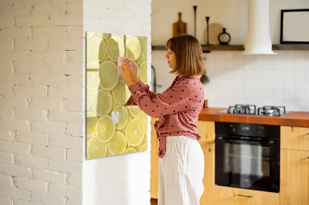 Magnetická kreslicí tabulka s motivem plátků citronu