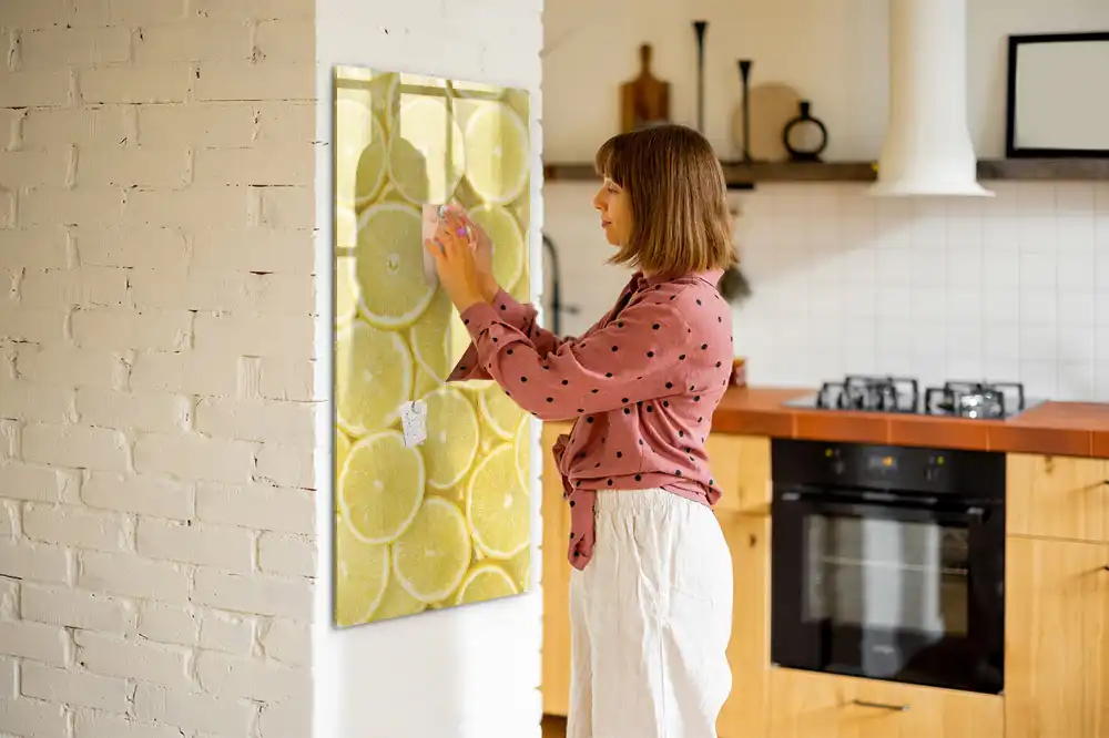 Magnetická kreslicí tabulka s motivem plátků citronu