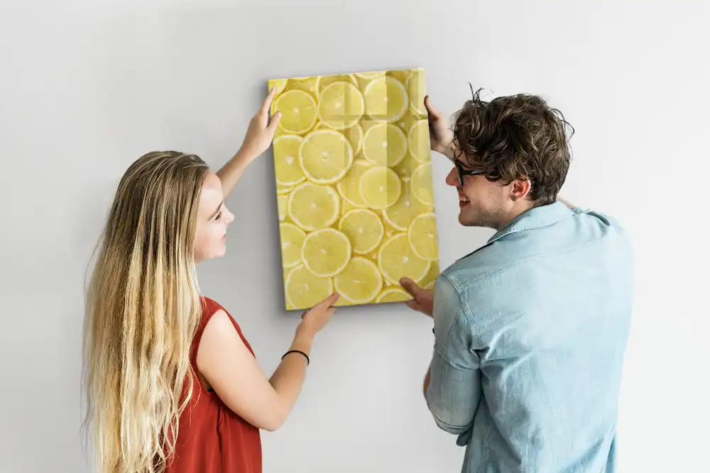 Magnetická kreslicí tabulka s motivem plátků citronu