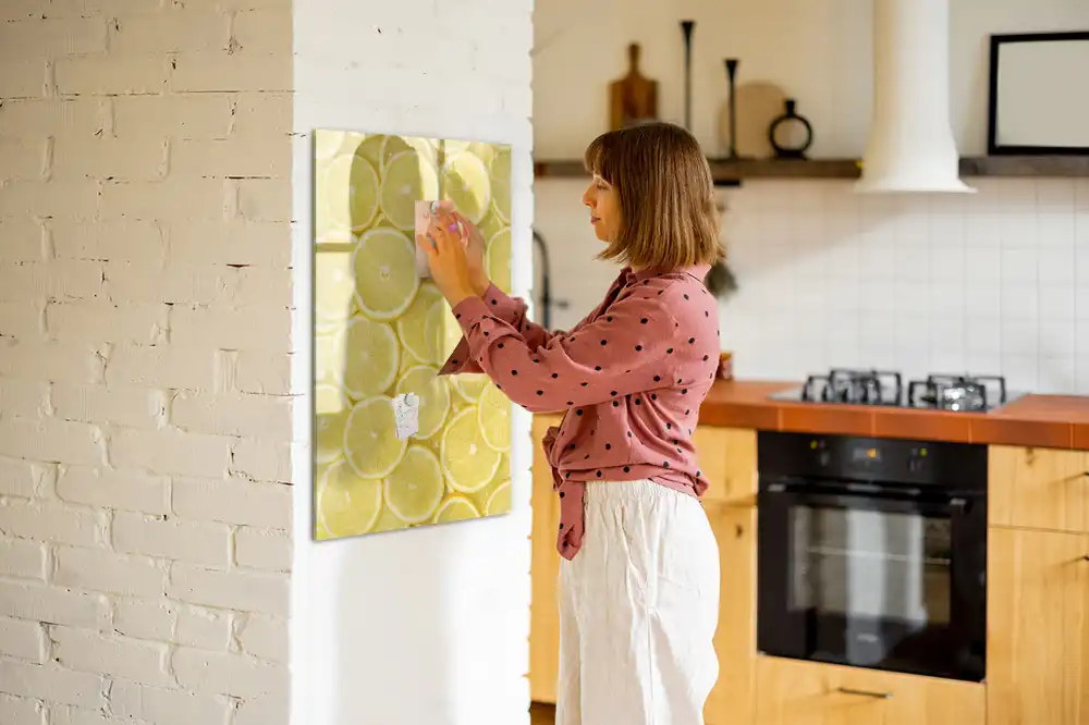 Magnetická kreslicí tabulka s motivem plátků citronu