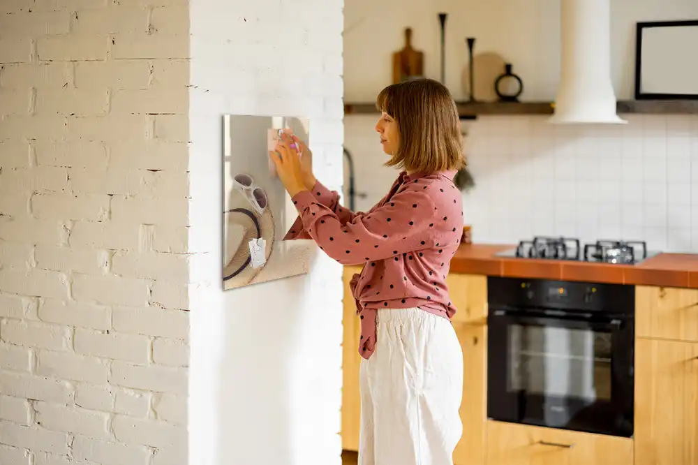 Magnetická kreslicí tabulka slaměný klobouk na písku