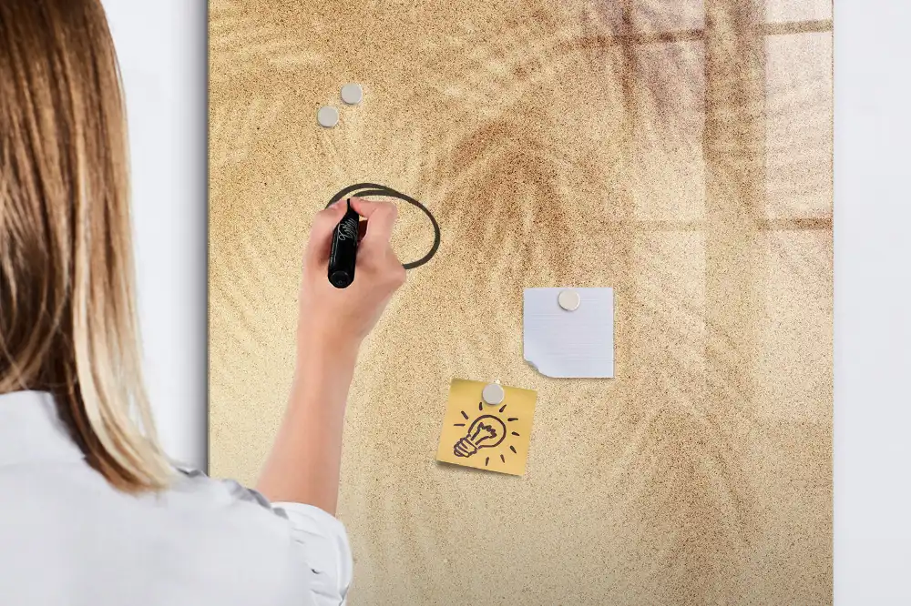 Magnetická psací tabule s motivem palmových listů