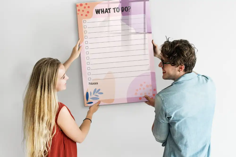 Magnetická popisovací tabule úkolovník na tento týden
