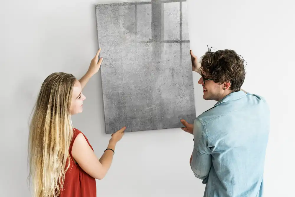 Magnetická psací tabule v lehkém betonovém provedení