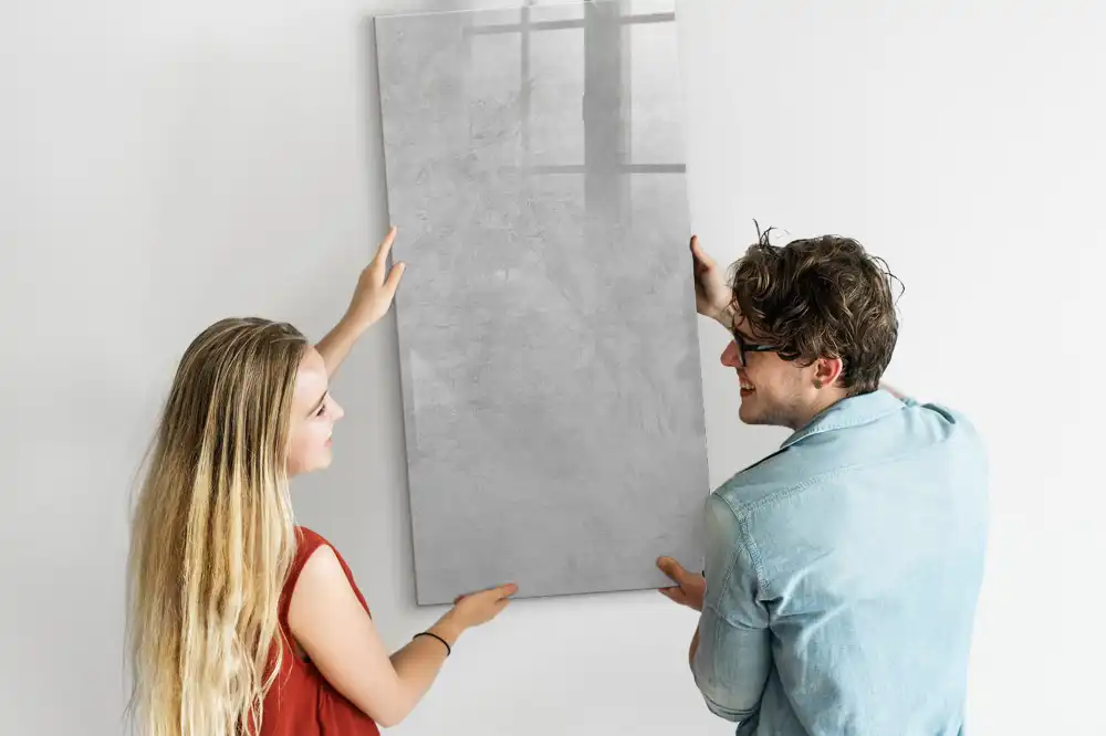 Magnetická kreslicí tabulka v barvě světlý cement