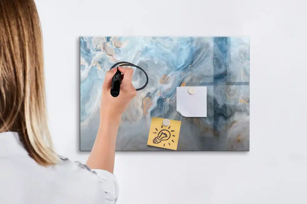 Magnetická kreslící tabule pro děti s mramorovým vzorem