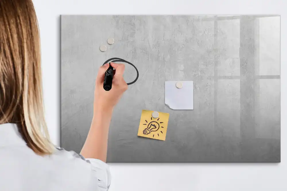 Magnetická kreslící tabule se vzorem kamenné zdi