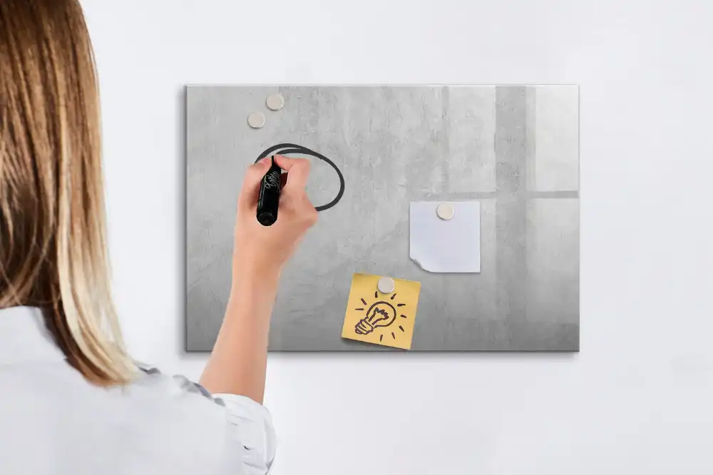 Magnetická kreslící tabule se vzorem kamenné zdi