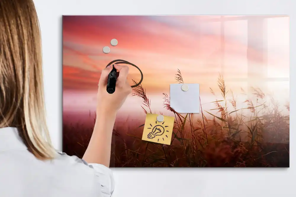 Magnetická kreslící tabule pro děti Mlhavé ráno v lese