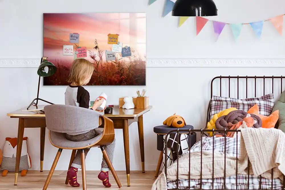 Magnetická kreslící tabule pro děti Mlhavé ráno v lese