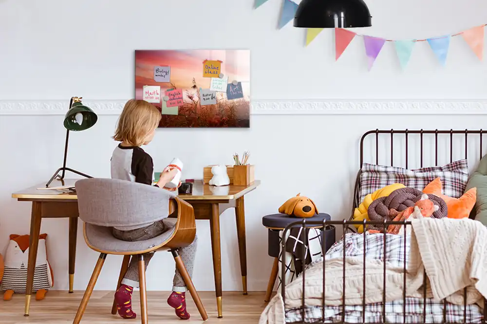 Magnetická kreslící tabule pro děti Mlhavé ráno v lese
