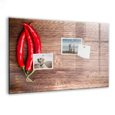 Magnetická tabule na kreslení s motivem chilli papriček