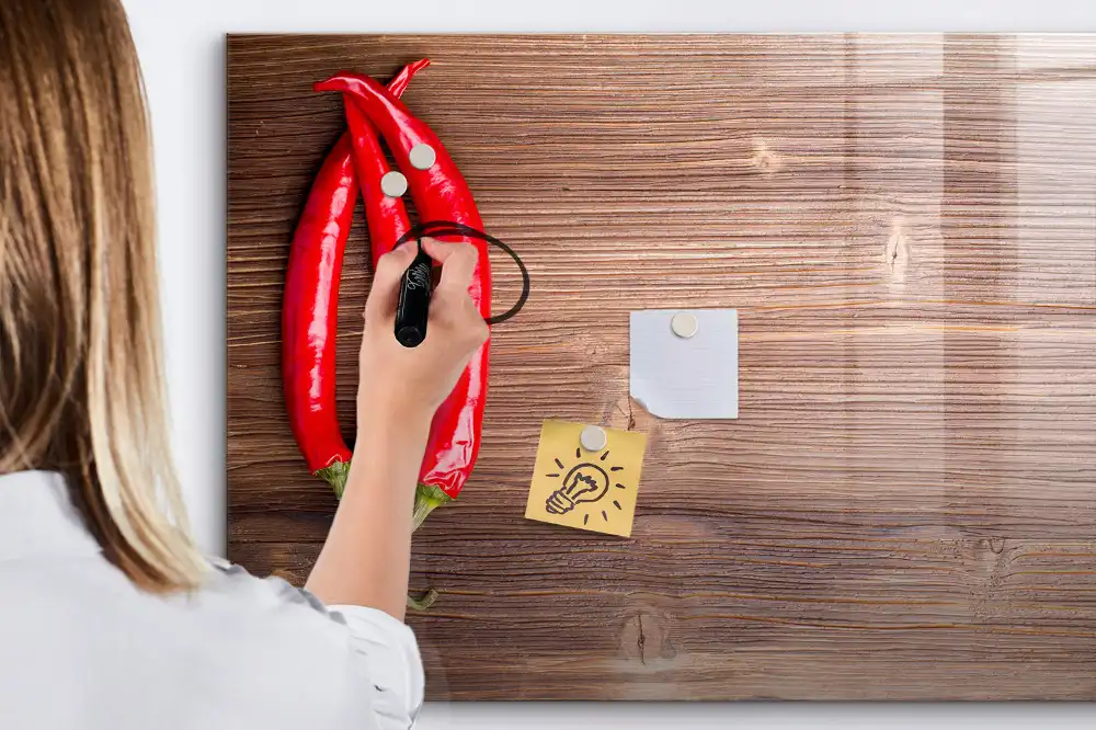 Magnetická tabule na kreslení s motivem chilli papriček