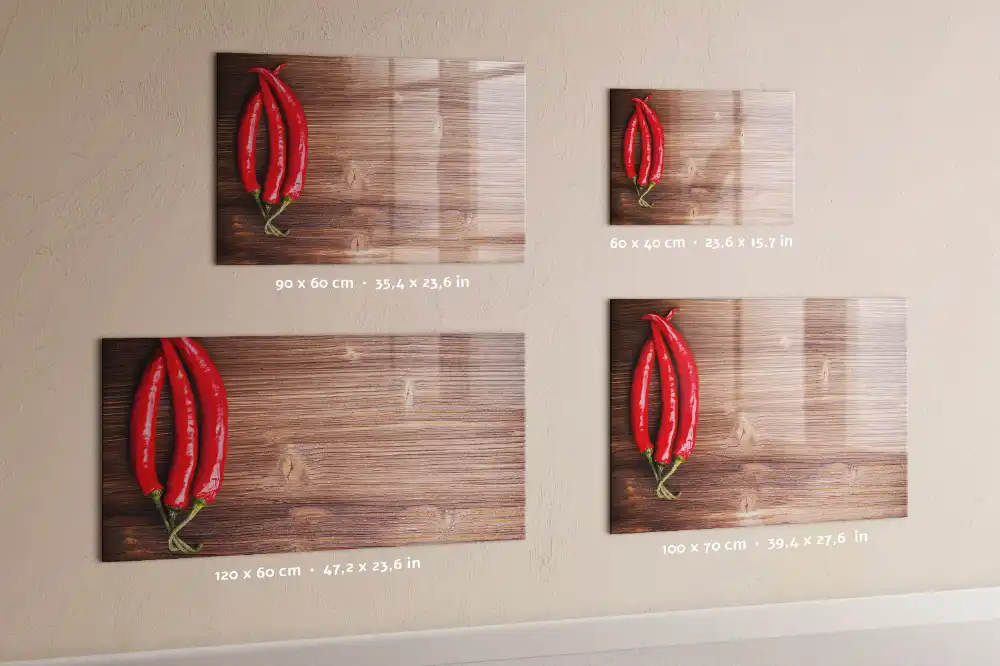 Magnetická tabule na kreslení s motivem chilli papriček