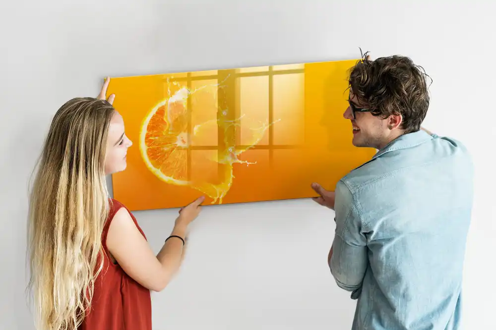 Magnetická kreslicí tabulka oranžové ovoce