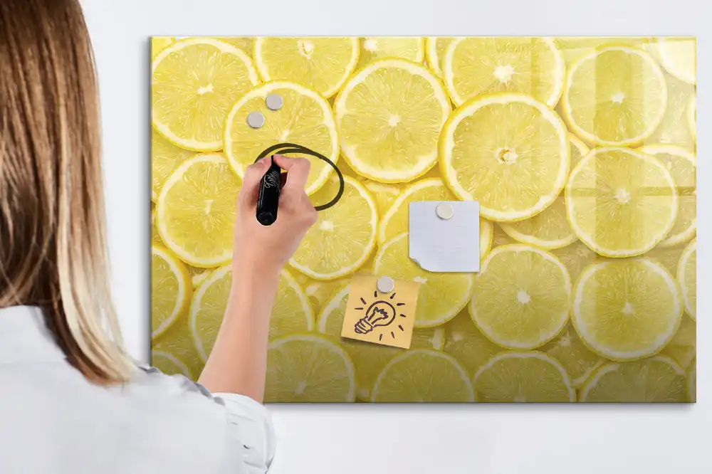 Magnetická kreslicí tabulka s motivem citronu