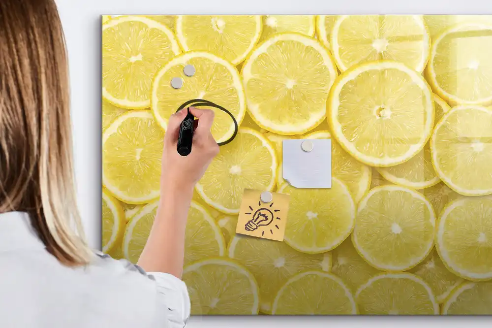 Magnetická kreslicí tabulka s motivem citronu