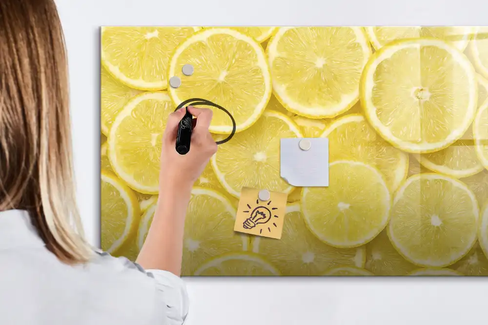 Magnetická kreslicí tabulka s motivem citronu