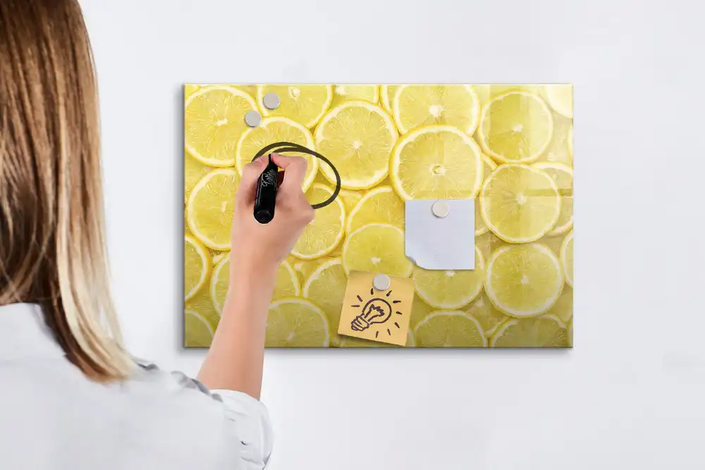 Magnetická kreslicí tabulka s motivem citronu
