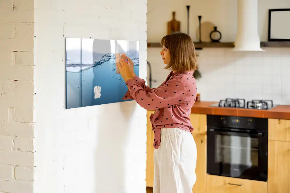 Magnetická kreslicí tabulka s motivem vodních kapek