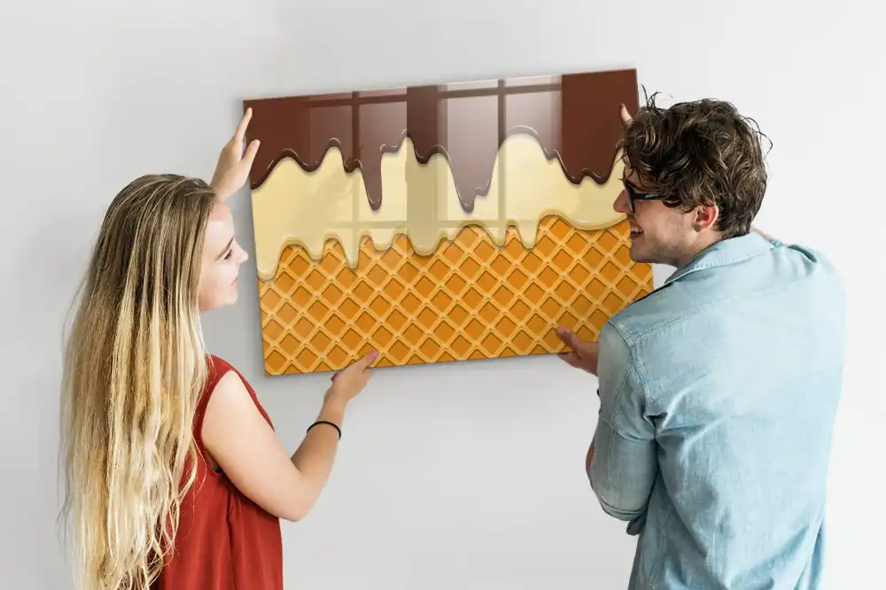 Magnetická kreslicí tabulka ve tvaru zmrzliny