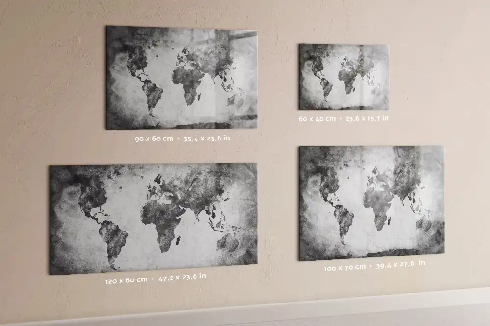 Magnetická kreslící tabule pro děti s motivem mapy světa