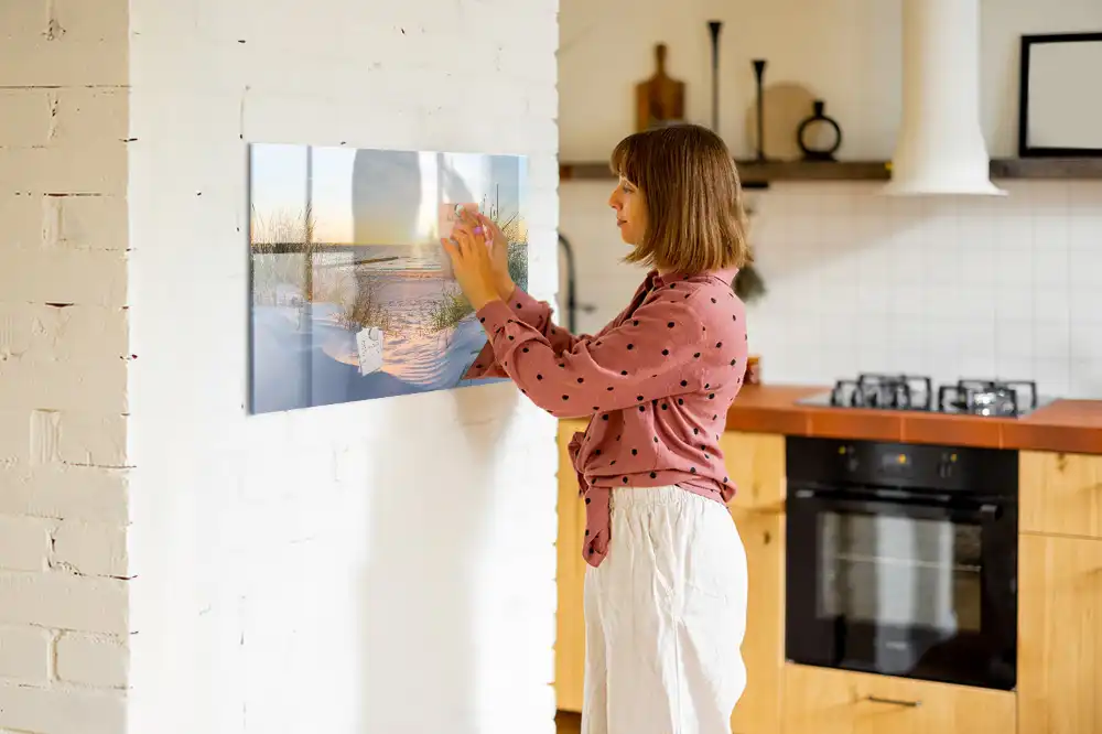 Magnetická kreslící tabule pro děti s motivem pláže při západu slunce
