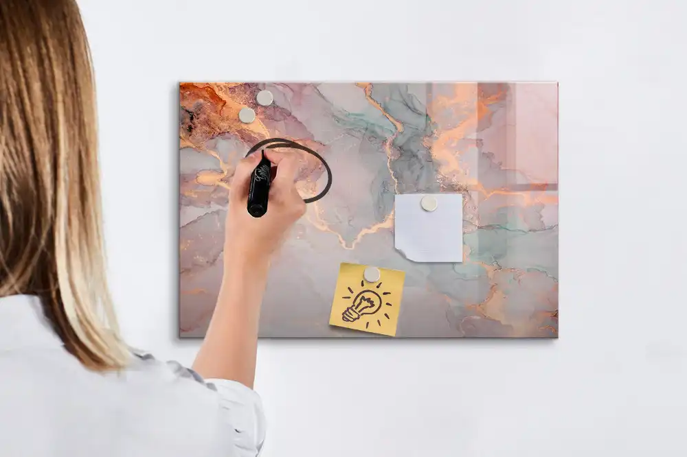Magnetická kreslící tabule pro děti s mramorovým vzorem