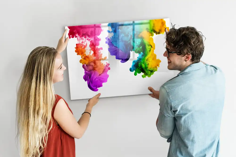 Magnetická tabule na kreslení s duhovým efektem