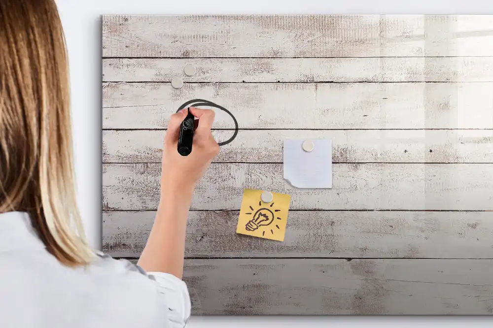 Magnetická kreslící tabule pro děti se vzorem dřevěných desek